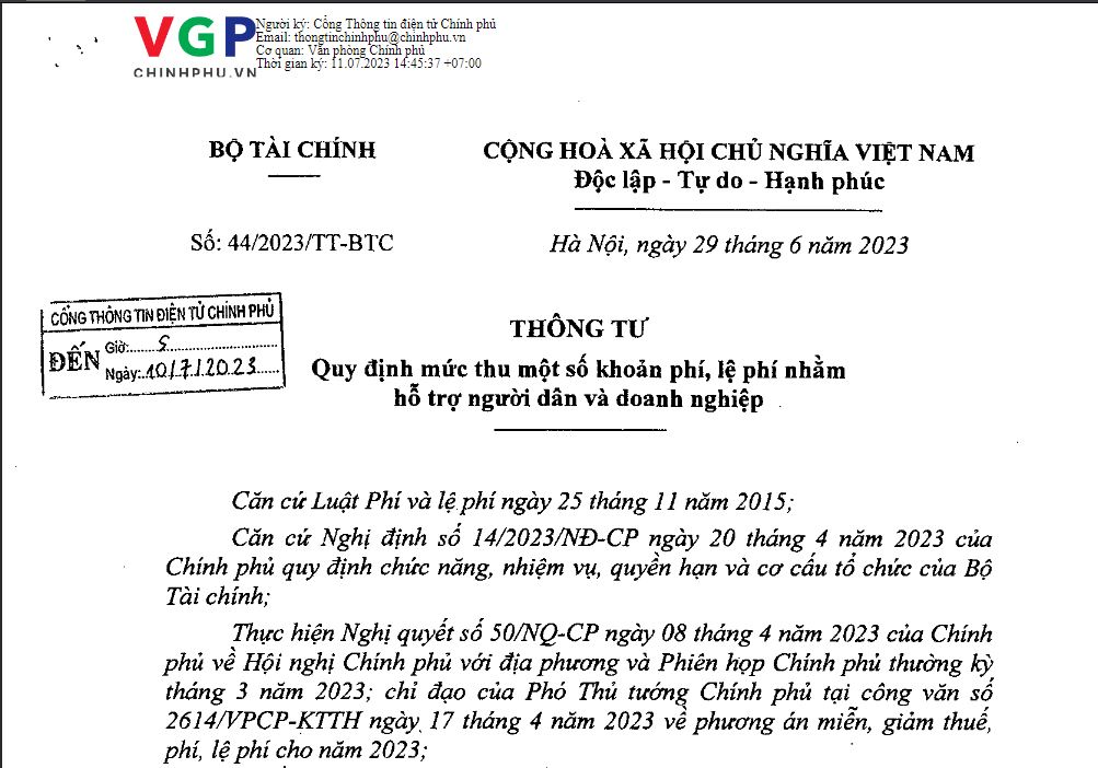Giảm 20% mức phí đăng ký giao dịch đảm bằng động sản trừ tàu bay, tàu biển đến hết 12-2023